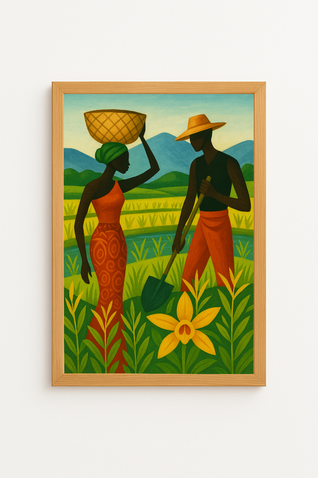 Couple dans les rizières – Terre de vanille à Madagascar