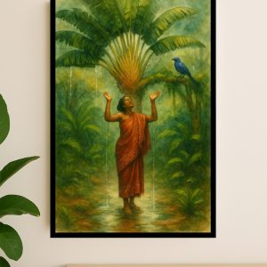 Femme sous la pluie – Bénédiction des Hautes Terres