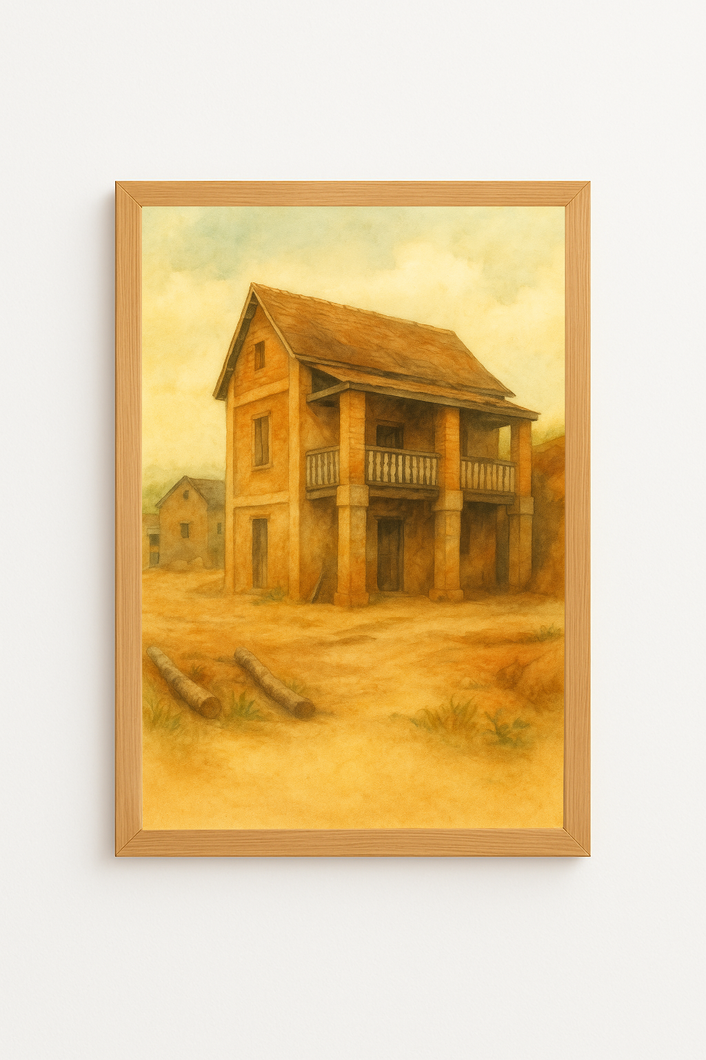 Maison des Hautes Terres – Héritage malgache en aquarelle