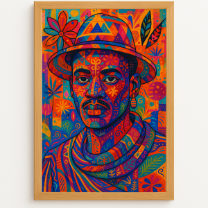 Héritier des terres rouges – portrait d’un homme malgache en éclat rituel