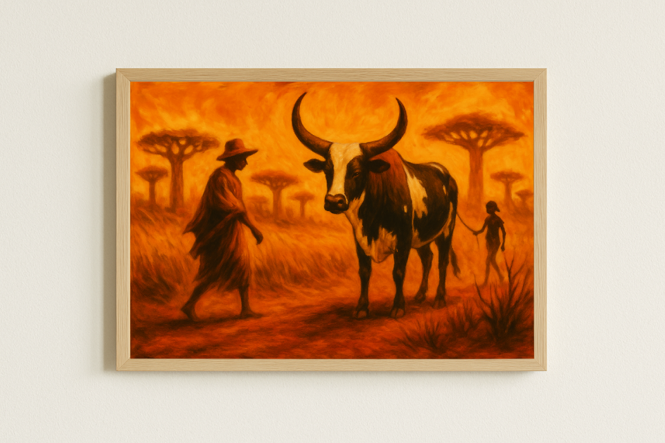 Zébus et baobabs – Marche Sakalava au couchant